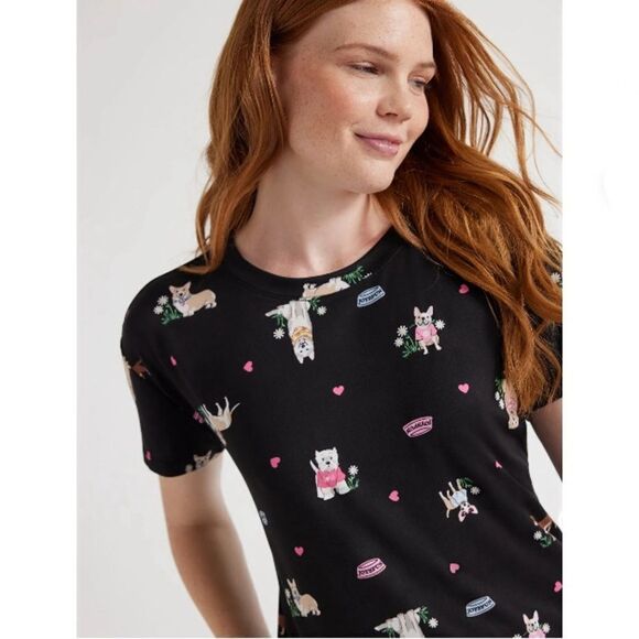 Women’s Ultra Soft Short Sleeve Pajama Lounge Sleep 2, 2-Piece Sets Size XL - Picture 7 of 12